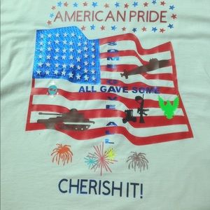 Patriotic custom t shirt. In large size.